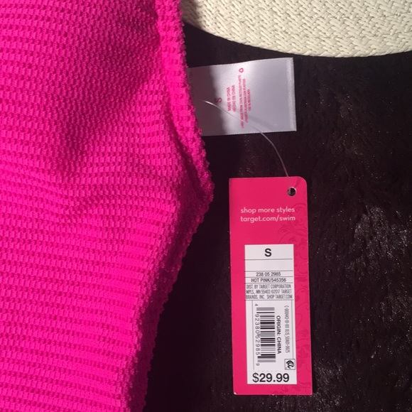 🌊Mossimo Ribbed Hot Pink One Piece S🌊 - Picture 3 of 8